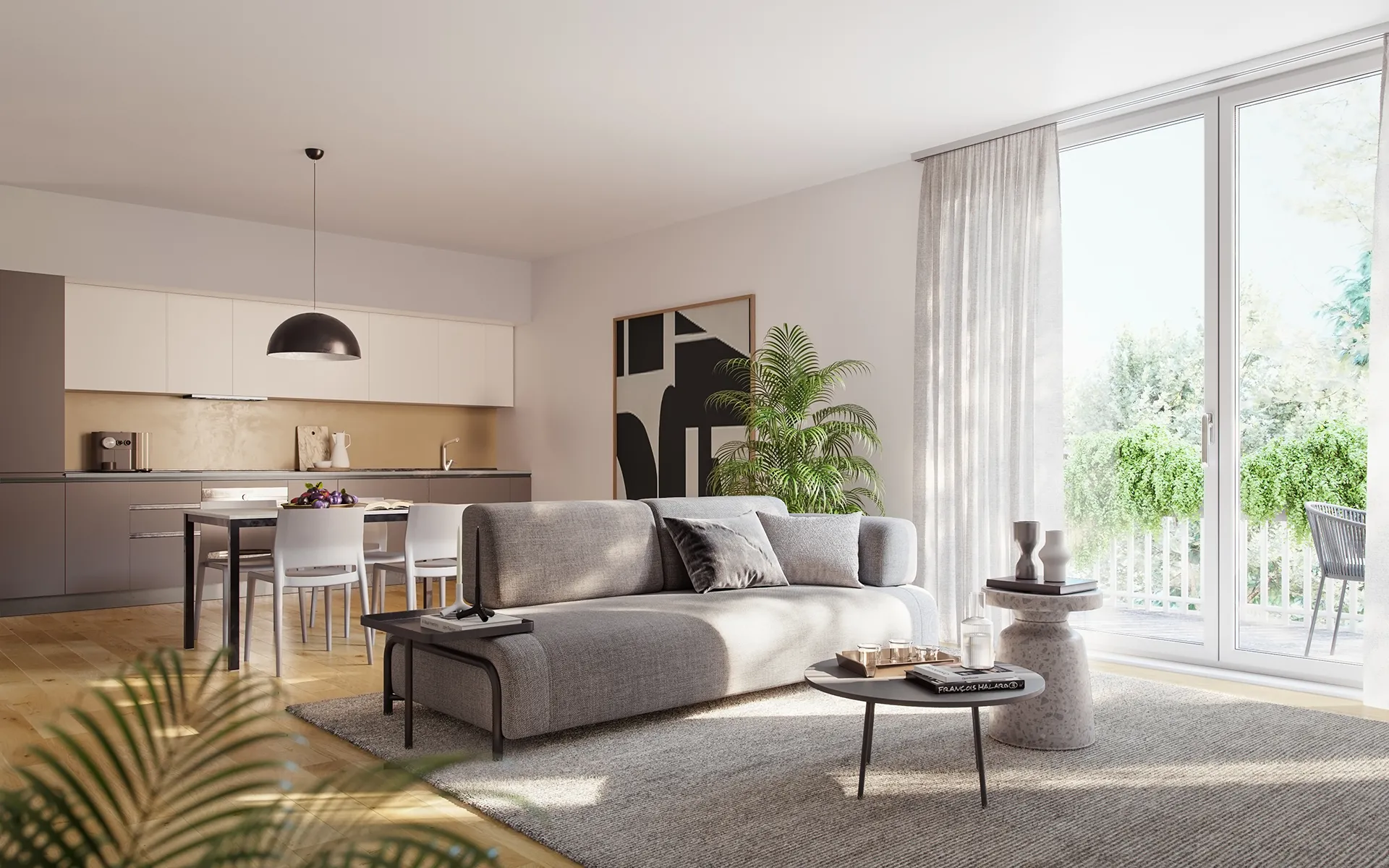 Ambiente di un quadrilocale TownLife progettato per famiglie