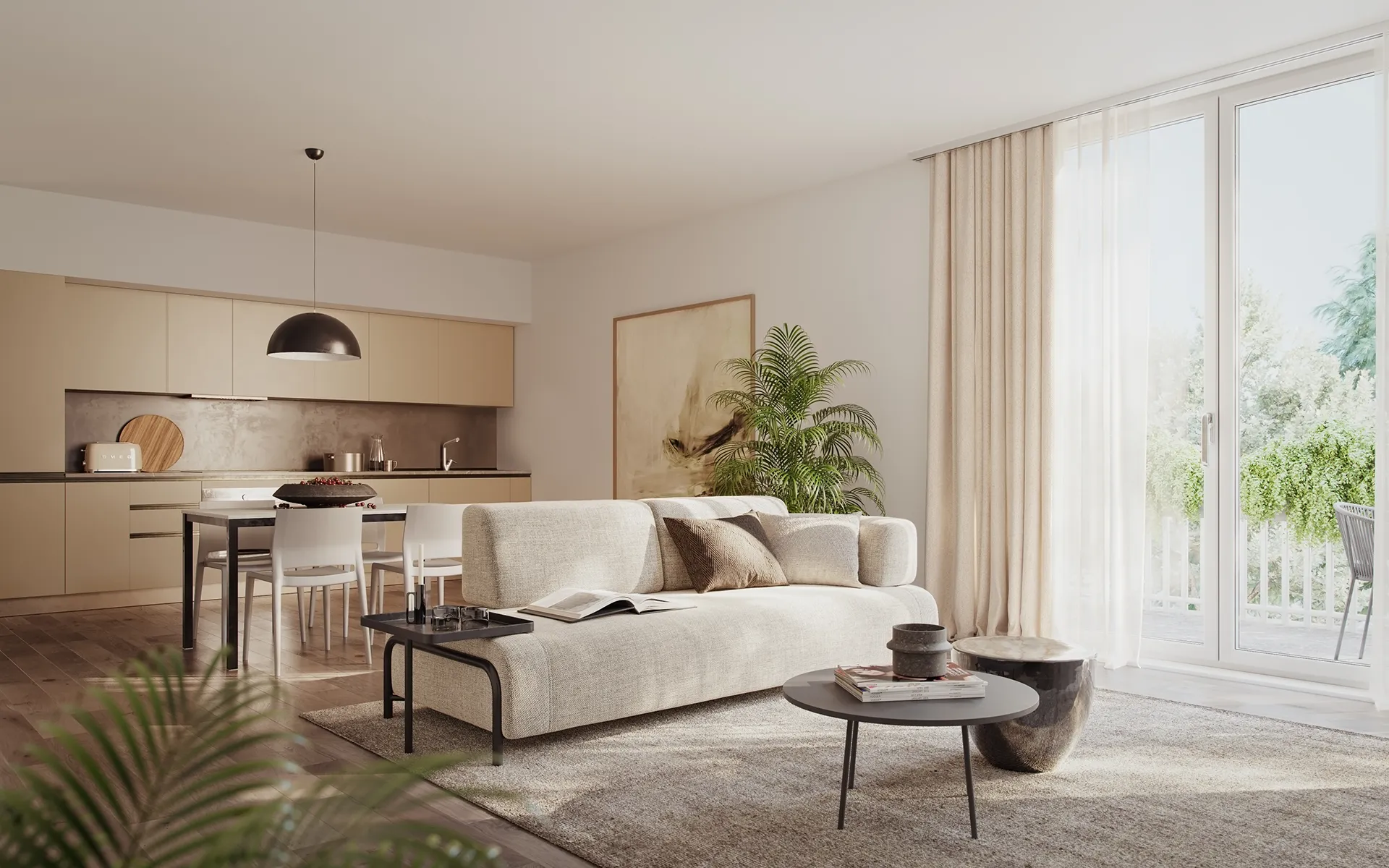 Ambiente di un quadrilocale TownLife progettato per famiglie