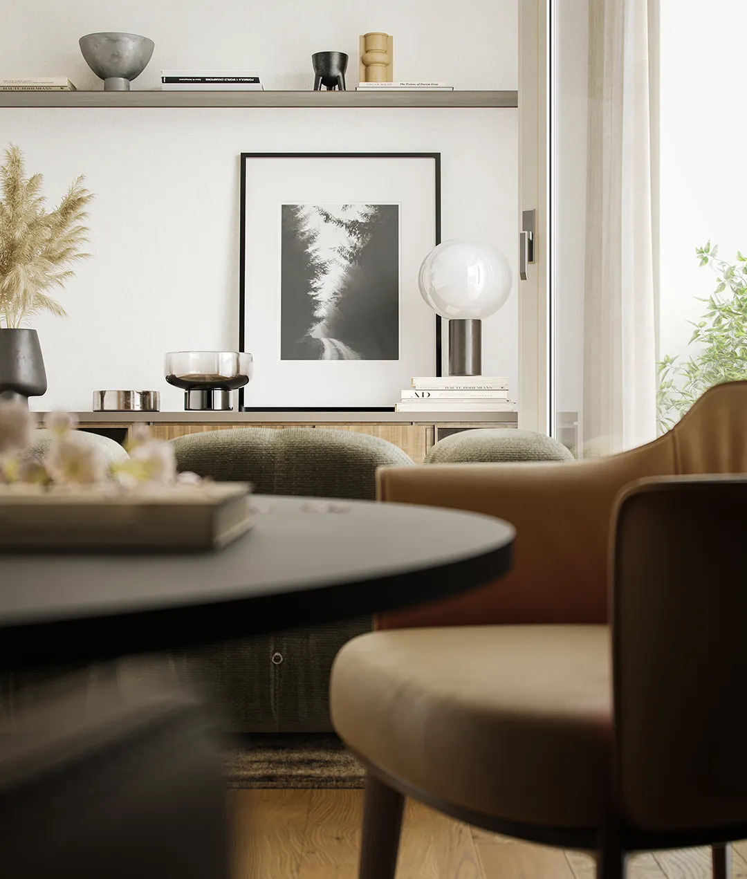 Dettagli di finiture, elettrodomestici e arredi in diversi appartamenti TownLife